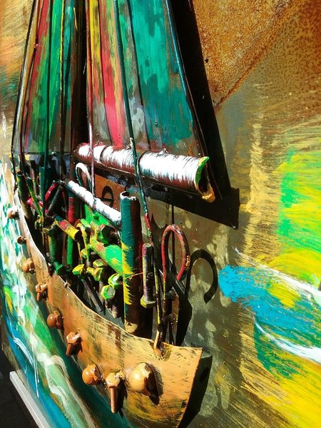 Metallbild Segelboot Maritim 3D Wandbild Kunst