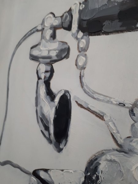 Acylgemälde "Telefon" Wandbild Leinwand Kunst