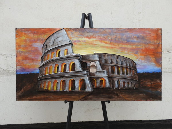 Metallbild Rom "Colosseo" 3D Wandbild Kolosseum