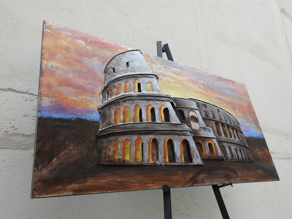 Metallbild Rom "Colosseo" 3D Wandbild Kolosseum