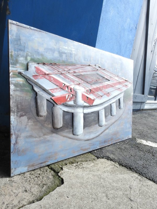 Metallbild "San Siro" Milano 3D Wandbild Giuseppe-Meazza Stadion
